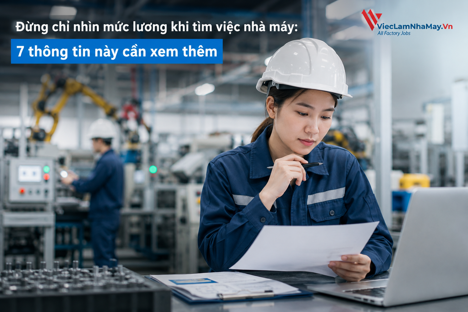 đừng chỉ nhìn mức lương khi tìm việc nhà máy