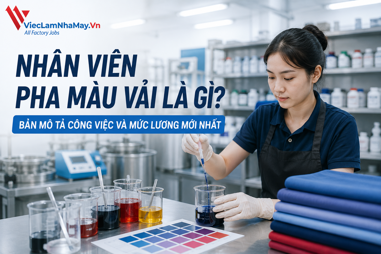 nhân viên pha màu vải là gì