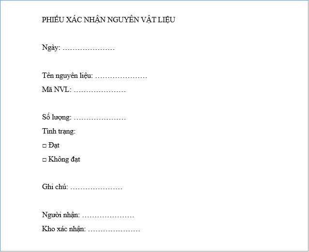 top 9 biểu mẫu cho công nhân sản xuất