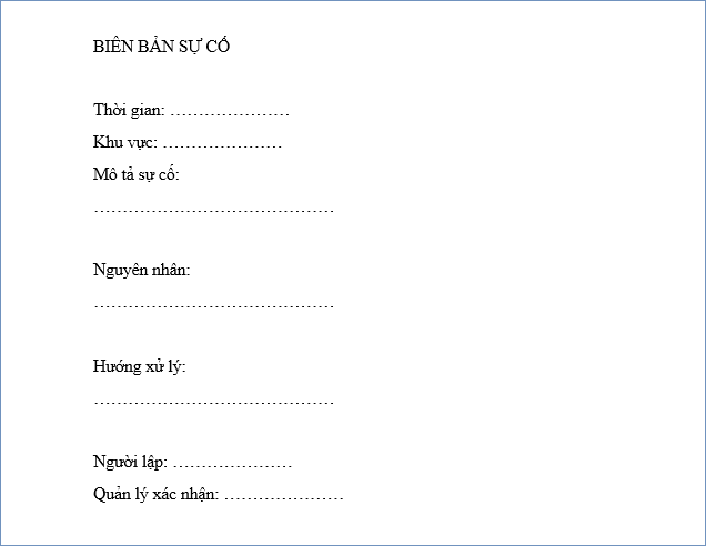 top 9 biểu mẫu cho công nhân sản xuất