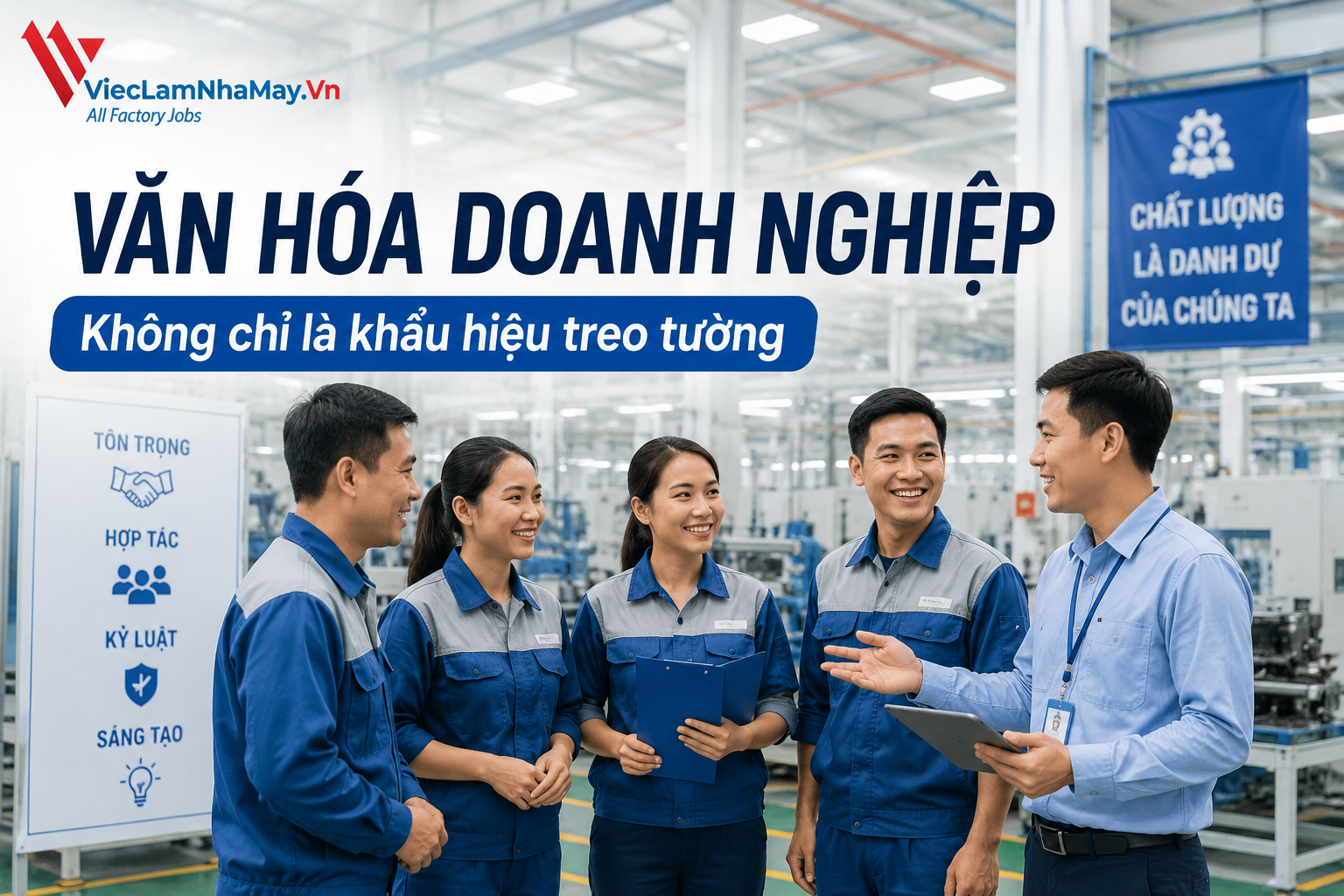 văn hoá doanh nghiệp trong nhà máy
