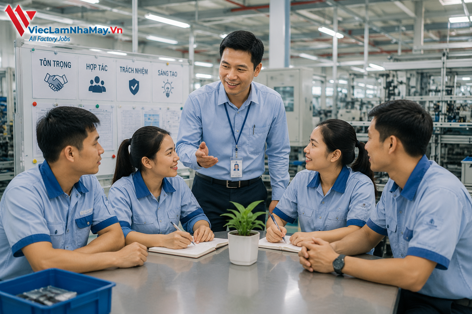 văn hoá doanh nghiệp trong nhà máy