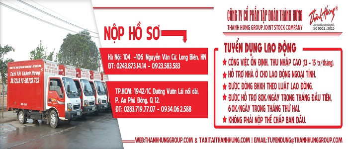 Thành Hưng tuyển dụng