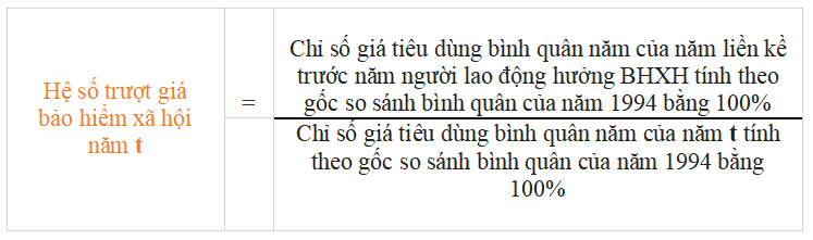 Hệ số trượt giá bảo hiểm xã hội là gì