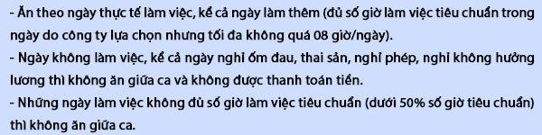 3 Quy định về phụ cấp ăn trưa công nhân nhất định phải biết