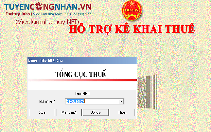 Phần mềm HTKK mới nhất