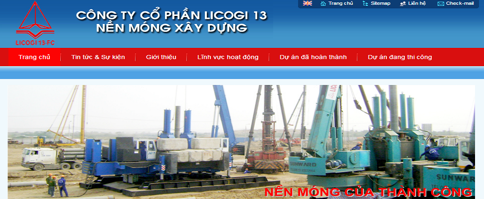 Công ty cổ phần LICOGI 13 - Nền móng xây dựng