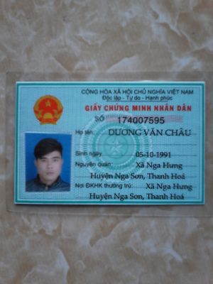 cover CV: Dương Văn Châu