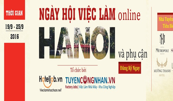 Đột phá sự nghiệp với “Ngày hội việc làm trực tuyến tại Hà Nội và vùng phụ cận”