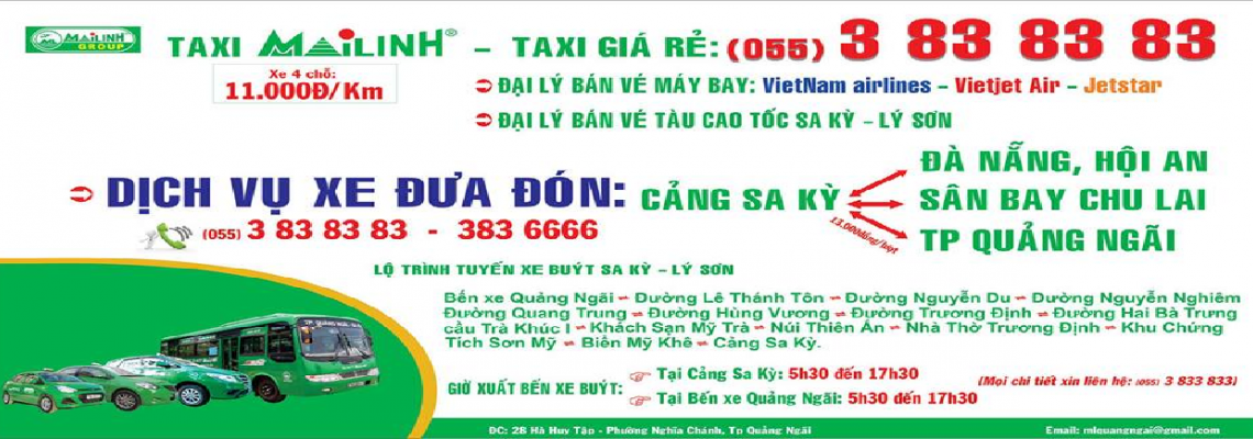 Công Ty TNHH Một Thành Viên Mai Linh Quảng Ngãi