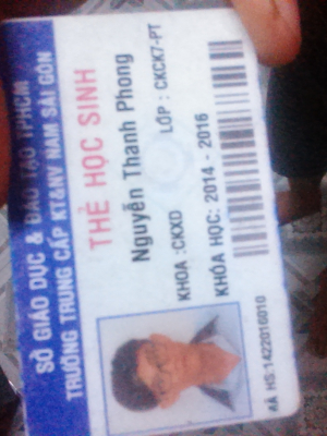 cover CV: Nguyễn Thanh Phong