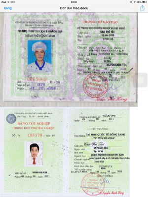 cover CV: Cao Trí Tài