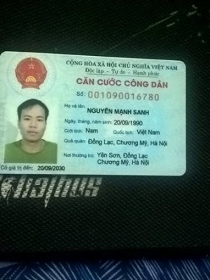 cover CV: Nguyễn Mạnh Sanh