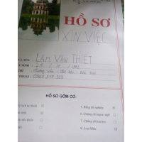 cover CV: Lâm Văn Thiết