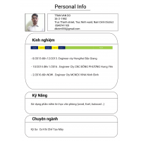 cover CV: Trần Văn Đô