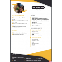 cover CV: Mai Hoàng Hiển