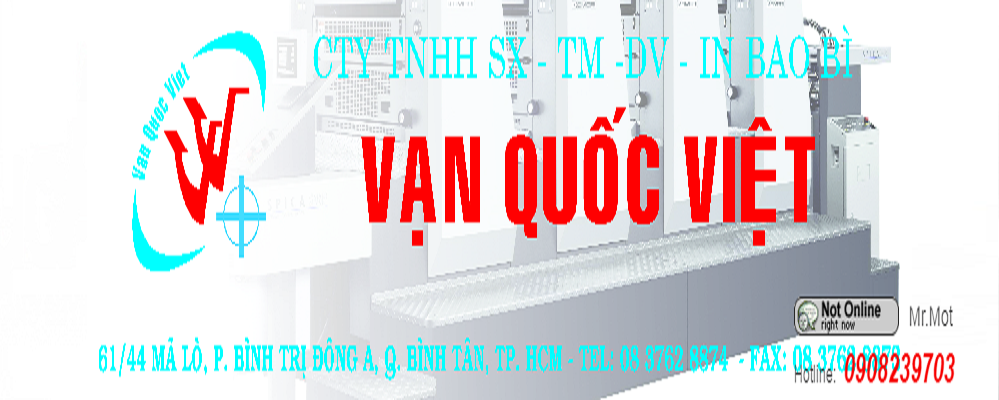 Công ty TNHH SX TM DV In bao bì Vạn Quốc Việt
