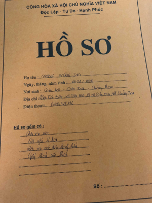 cover CV: Trương Hoàng Duy