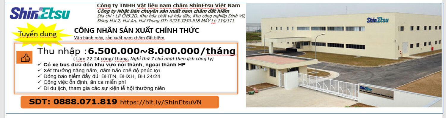 Công Ty TNHH Vật Liệu Nam Châm Shin-Etsu Việt Nam
