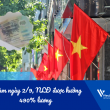 Đi làm ngày 2/9, người lao động được hưởng 490% lương