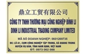 CÔNG TY TNHH THƯƠNG MẠI CÔNG NGHIỆP ĐỈNH LI