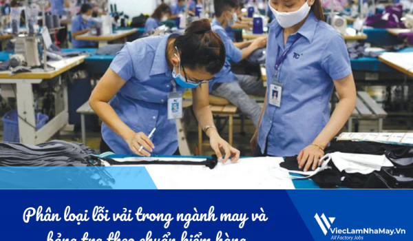 Phân loại lỗi vải trong ngành may và bảng tra chi tiết theo chuẩn kiểm hàng