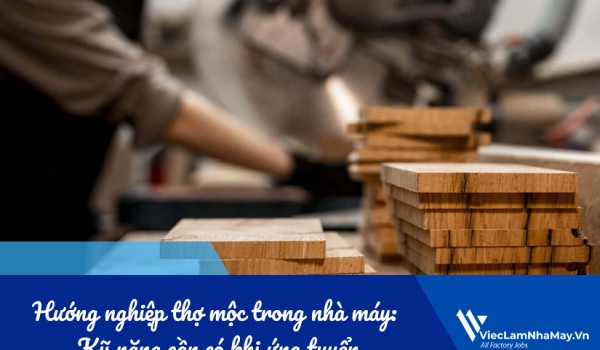 Hướng nghiệp thợ mộc trong nhà máy: Kỹ năng cần có khi ứng tuyển