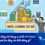 Dự kiến tăng 8% lương cơ sở từ 1/7/2026: Người lao động cần biết những gì?