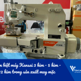 Phân biệt máy Kansai 3 kim - 5 kim - 12 kim trong sản xuất may mặc