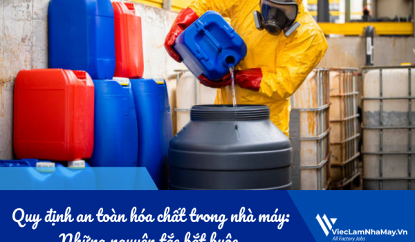 Quy định an toàn hóa chất trong nhà máy: Những nguyên tắc bắt buộc 