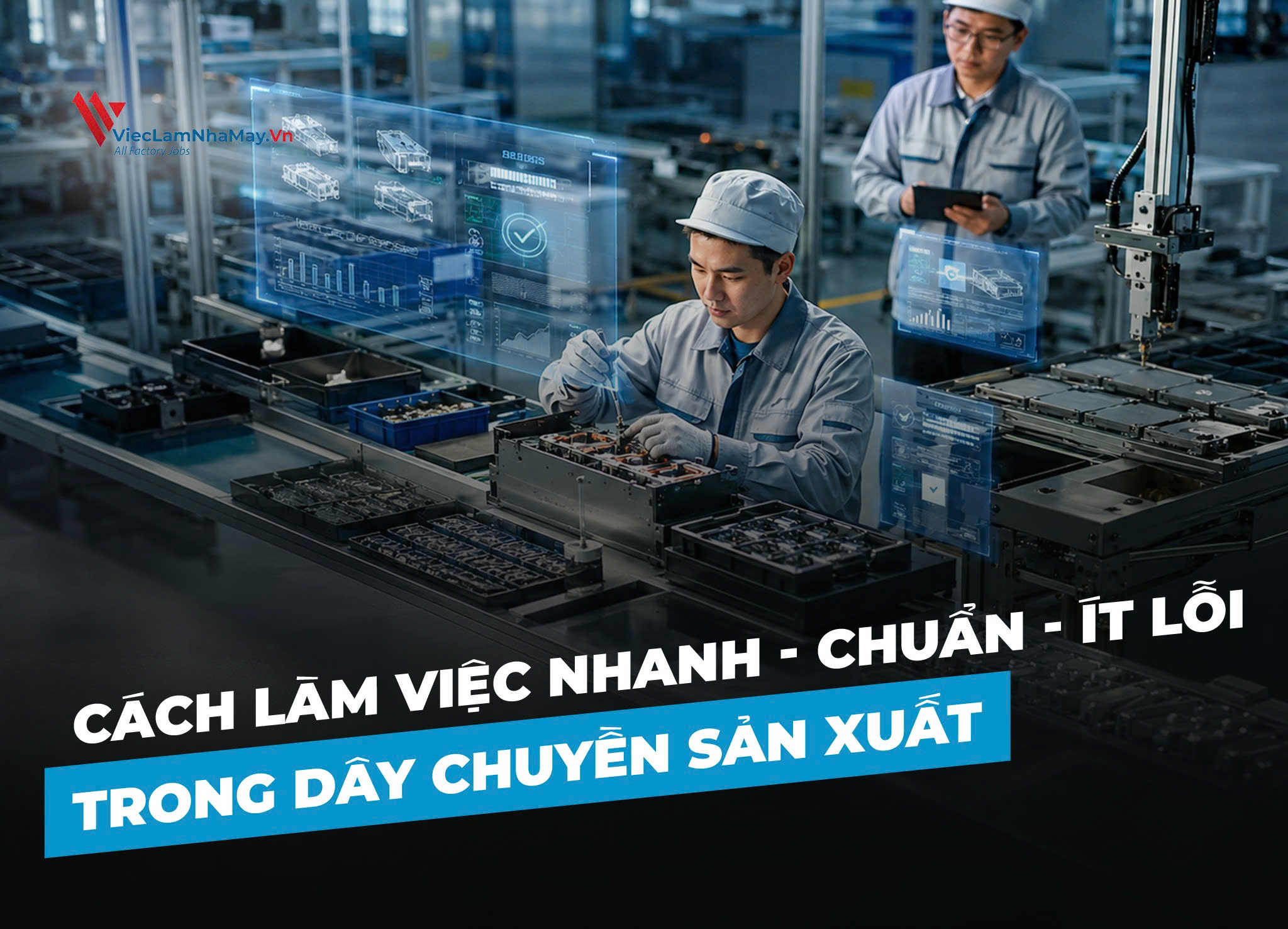 Cách làm việc nhanh - chuẩn - ít lỗi trong dây chuyền sản xuất Cách làm việc nhanh - chuẩn - ít lỗi trong dây chuyền sản xuất