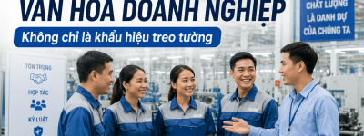 Văn hóa doanh nghiệp trong nhà máy: Đừng chỉ là khẩu hiệu treo tường!