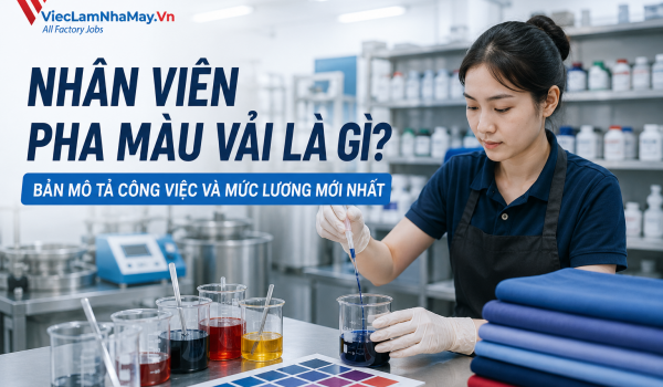 Nhân viên pha màu vải là gì? Bản mô tả công việc và mức lương mới nhất