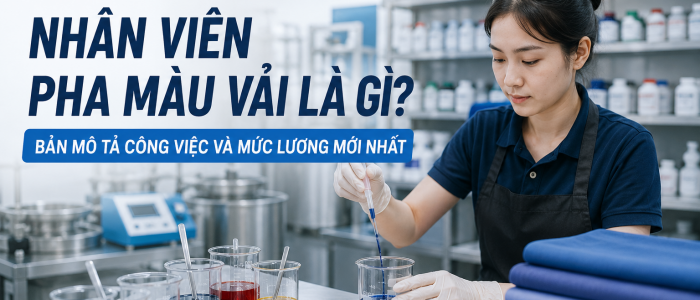 Nhân viên pha màu vải là gì? Bản mô tả công việc và mức lương mới nhất