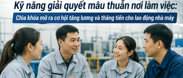 Kỹ năng giải quyết mâu thuẫn nơi làm việc: Chìa khóa mở ra cơ hội tăng lương và thăng tiến cho lao động nhà máy