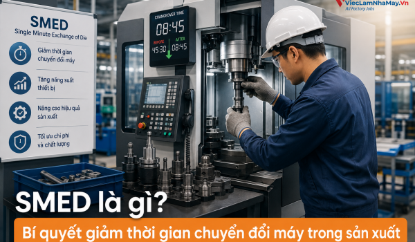 SMED là gì? Bí quyết giảm thời gian chuyển đổi máy trong sản xuất
