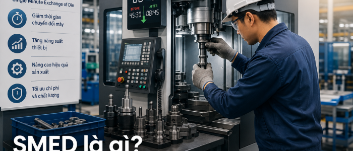 SMED là gì? Bí quyết giảm thời gian chuyển đổi máy trong sản xuất