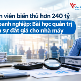 Nhân viên biển thủ 242 tỷ của doanh nghiệp: Bài học quản trị nhân sự đắt giá cho nhà máy