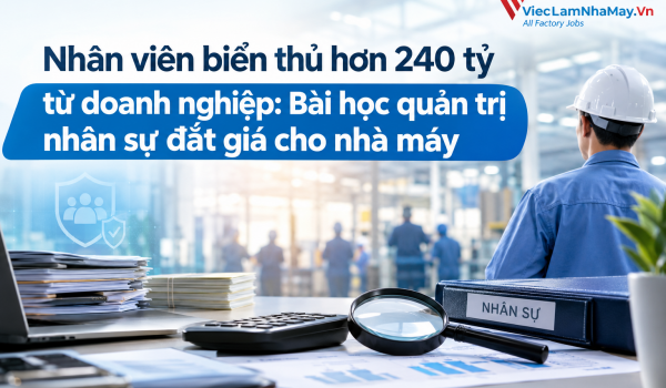 Nhân viên biển thủ 242 tỷ của doanh nghiệp: Bài học quản trị nhân sự đắt giá cho nhà máy