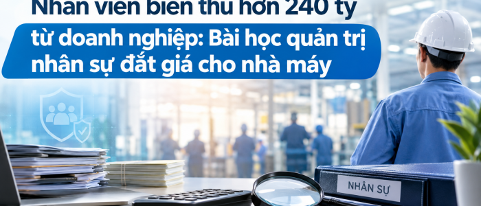 Nhân viên biển thủ 242 tỷ của doanh nghiệp: Bài học quản trị nhân sự đắt giá cho nhà máy