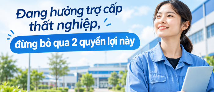 Đang hưởng trợ cấp thất nghiệp, đừng bỏ qua 2 quyền lợi này
