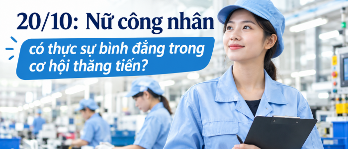 20/10: Nữ công nhân có thực sự bình đẳng trong cơ hội thăng tiến?