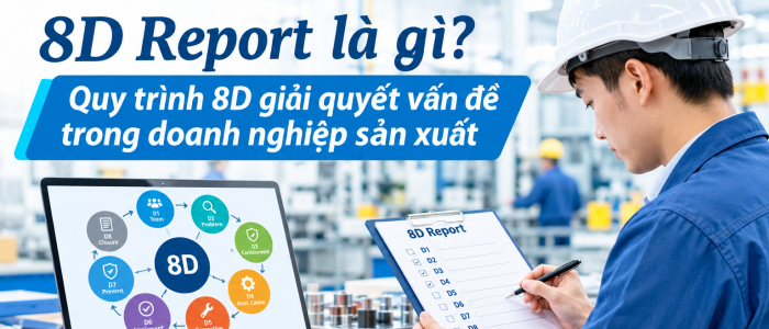 8D Report là gì? Quy trình 8D giải quyết vấn đề trong doanh nghiệp sản xuất
